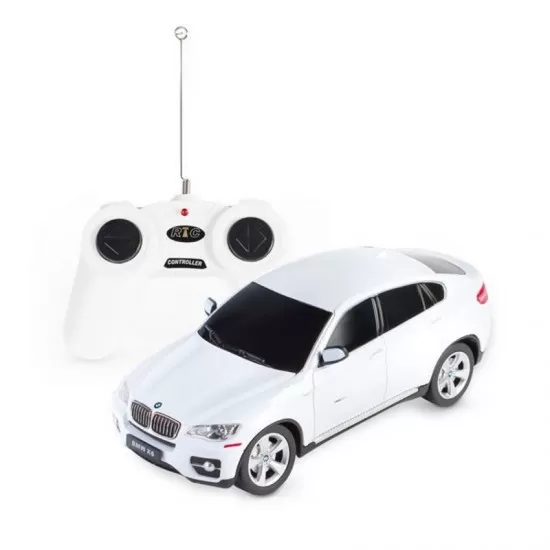 Masina cu telecomanda BMW X6 alb scara 1:24 Masina cu telecomanda BMW X6 alb scara 1:24
