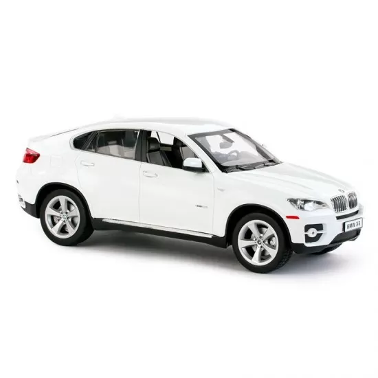 Masina cu telecomanda BMW X6 alba cu scara 1:14 Masina cu telecomanda BMW X6 alba cu scara 1:14