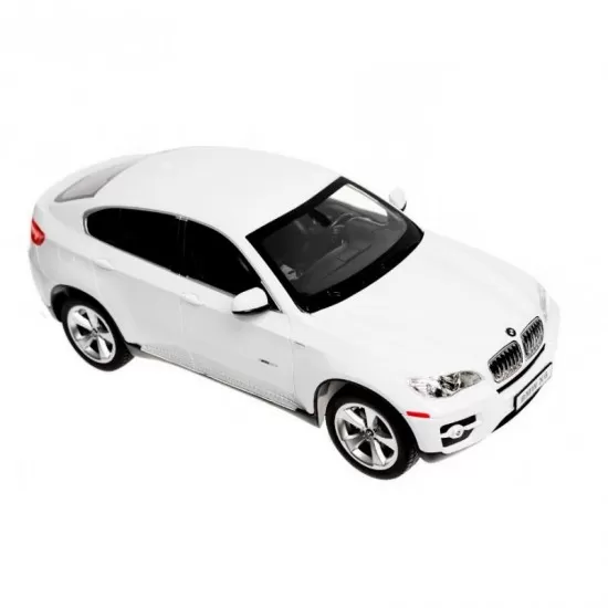 Masina cu telecomanda BMW X6 alba cu scara 1:14 Masina cu telecomanda BMW X6 alba cu scara 1:14