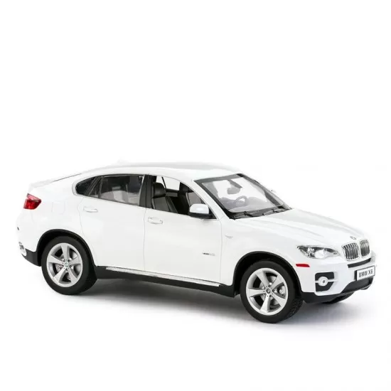 Masina cu telecomanda BMW X6 alba cu scara 1:14 Masina cu telecomanda BMW X6 alba cu scara 1:14