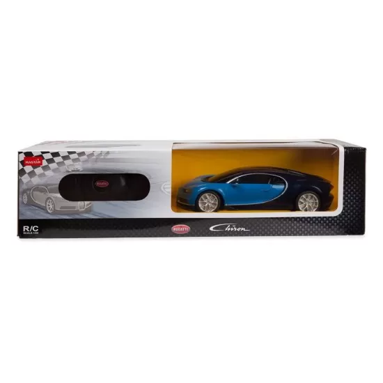Masina cu telecomanda Bugatti Chiron albastru scara 1:24 Masina cu telecomanda Bugatti Chiron albastru scara 1:24