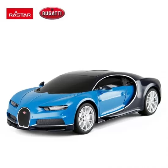 Masina cu telecomanda Bugatti Chiron albastru scara 1:24 Masina cu telecomanda Bugatti Chiron albastru scara 1:24