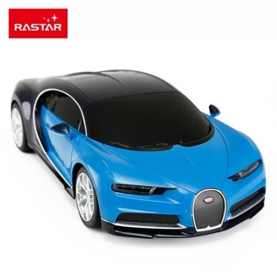 Masina cu telecomanda Bugatti Chiron albastru scara 1:24 Masina cu telecomanda Bugatti Chiron albastru scara 1:24