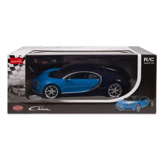 Masina cu telecomanda Bugatti Chiron albastru scara 1:14 Masina cu telecomanda Bugatti Chiron albastru scara 1:14