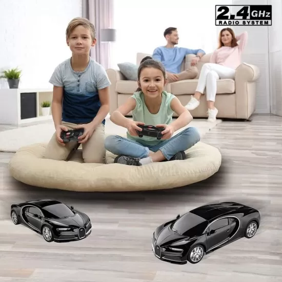 Masina cu telecomanda Bugatti Chiron negru scara 1:24