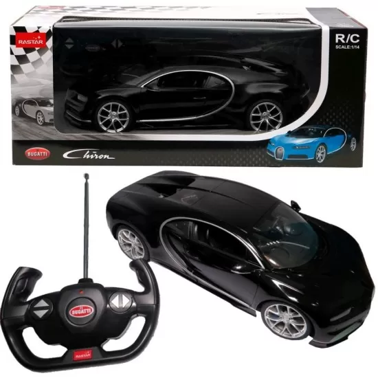 Masina cu telecomanda Bugatti Chiron negru scara 1:14 Masina cu telecomanda Bugatti Chiron negru scara 1:14