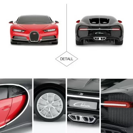Masina cu telecomanda Bugatti Chiron rosu scara 1:24 Masina cu telecomanda Bugatti Chiron rosu scara 1:24
