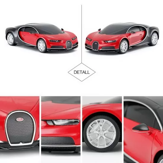 Masina cu telecomanda Bugatti Chiron rosu scara 1:24 Masina cu telecomanda Bugatti Chiron rosu scara 1:24
