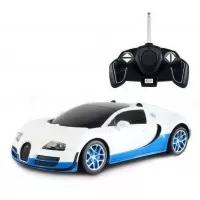 Masina cu telecomanda Bugatti Grand Sport Vitesse alb cu scara 1:18