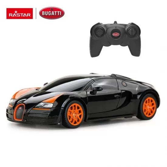 Masina cu telecomanda Bugatti Grand Sport Vitesse negru scara 1:24 Masina cu telecomanda Bugatti Grand Sport Vitesse negru scara 1:24