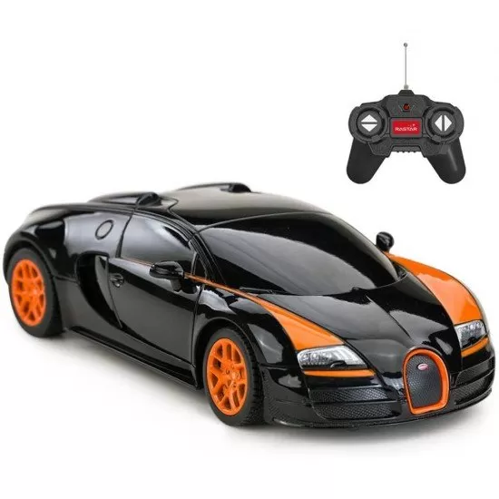 Masina cu telecomanda Bugatti Grand Sport Vitesse negru scara 1:18 Masina cu telecomanda Bugatti Grand Sport Vitesse negru scara 1:18