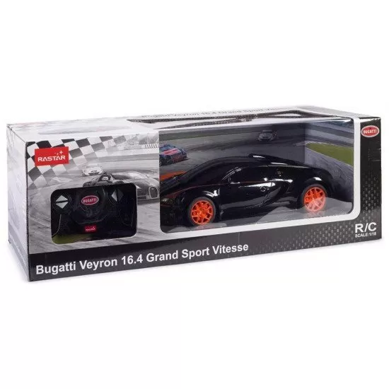 Masina cu telecomanda Bugatti Grand Sport Vitesse negru scara 1:18 Masina cu telecomanda Bugatti Grand Sport Vitesse negru scara 1:18