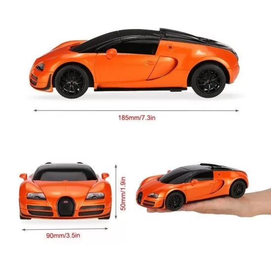 Masina cu telecomanda Bugatti Grand Sport Vitesse portocaliu scara 1:24