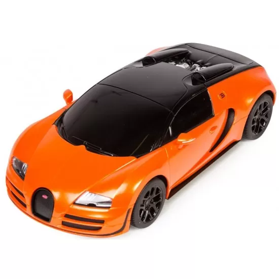 Masina cu telecomanda Bugatti Grand Sport Vitesse portocalie scara 1:18 Masina cu telecomanda Bugatti Grand Sport Vitesse portocalie scara 1:18