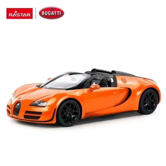Masina cu telecomanda Bugatti Grand Sport Vitesse portocaliu cu scara 1:14
