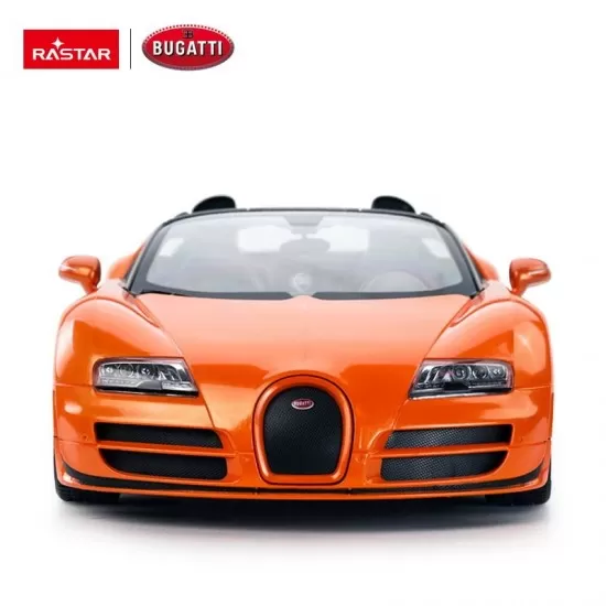 Masina cu telecomanda Bugatti Grand Sport Vitesse portocaliu cu scara 1:14