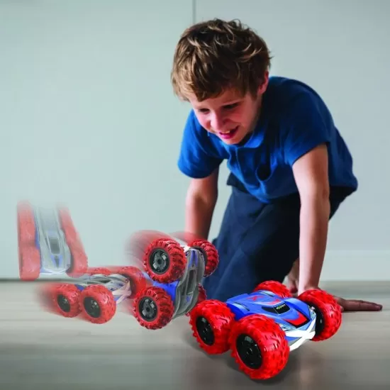 Masina cu telecomanda Exost 360 Cross rosie scara 1:18 Masina cu telecomanda Exost 360 Cross rosie scara 1:18