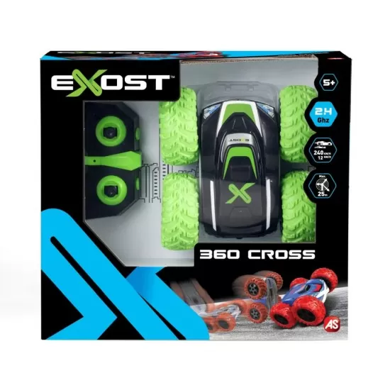 Masina cu telecomanda Exost 360 Cross verde Masina cu telecomanda Exost 360 Cross verde