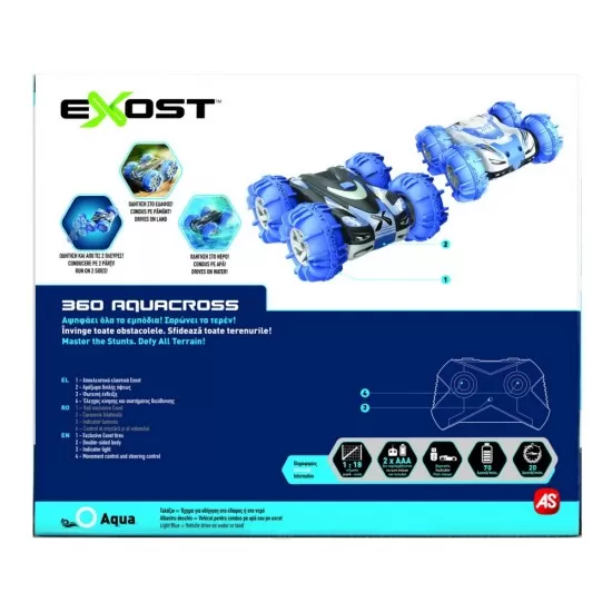 Masina cu telecomanda Exost RC scara 1:18 360 Aquacross Masina cu telecomanda Exost RC scara 1:18 360 Aquacross
