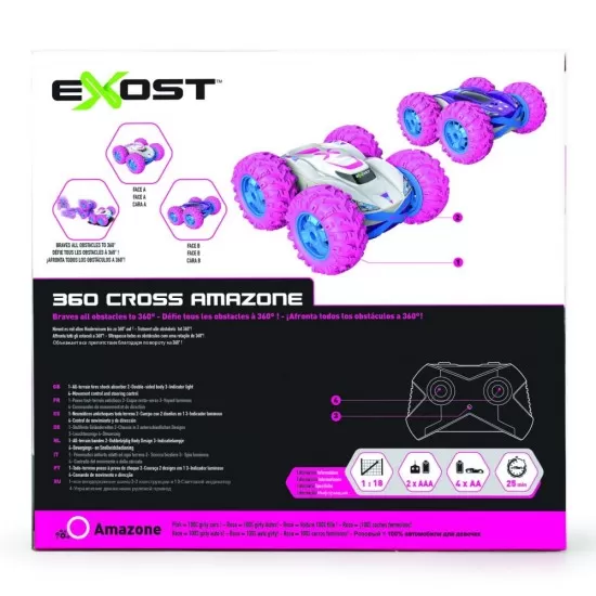 Masina cu telecomanda Exost RC scara 1:18 360 Cross Amazone Masina cu telecomanda Exost RC scara 1:18 360 Cross Amazone