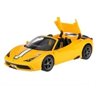 Masina cu telecomanda Ferrari 458 Speciale A galben scara 1:14