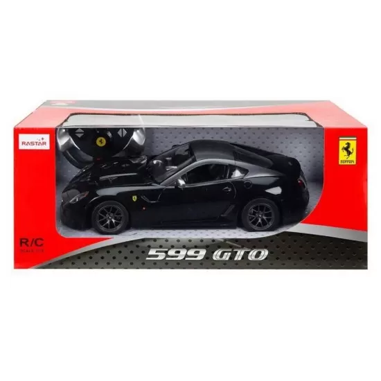 Masina cu telecomanda Ferrari 599 GTO neagra scara 1:14