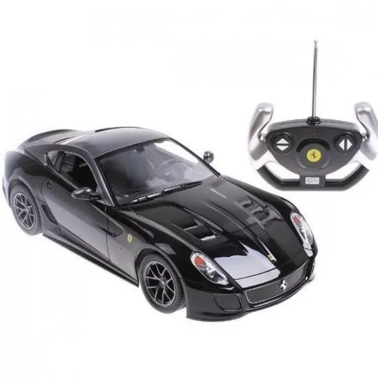Masina cu telecomanda Ferrari 599 GTO neagra scara 1:14