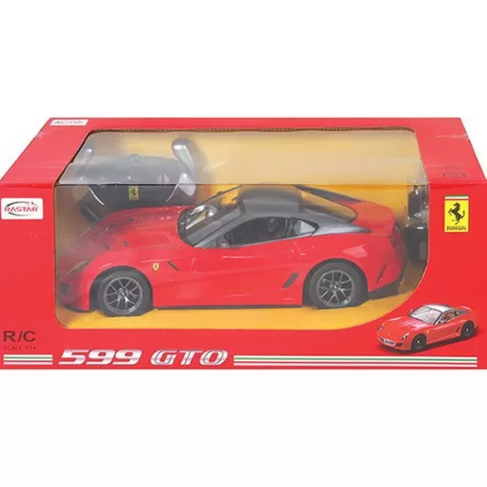Masina cu telecomanda Ferrari 599 GTO rosie scara 1:14 Masina cu telecomanda Ferrari 599 GTO rosie scara 1:14