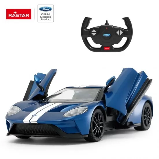 Masina cu telecomanda Ford GT albastru cu scara 1:14 Masina cu telecomanda Ford GT albastru cu scara 1:14