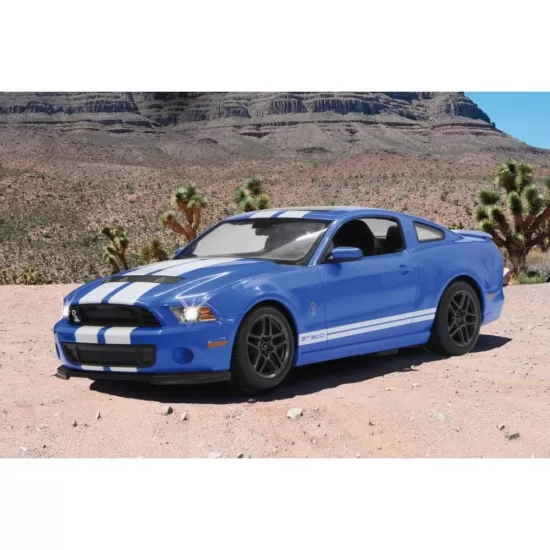 Masina cu telecomanda Ford Shelby GT500 albastru cu scara 1:14 Masina cu telecomanda Ford Shelby GT500 albastru cu scara 1:14