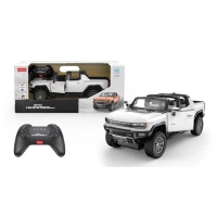 Masina cu telecomanda GMC Hummer EV alb scara 1:16