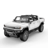 Masina cu telecomanda GMC Hummer EV alb scara 1:16