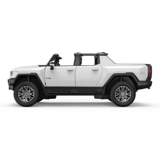 Masina cu telecomanda GMC Hummer EV alb scara 1:16 Masina cu telecomanda GMC Hummer EV alb scara 1:16