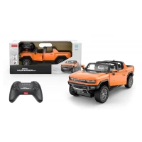 Masina cu telecomanda GMC Hummer EV portocaliu scara 1:16