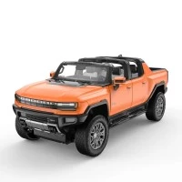 Masina cu telecomanda GMC Hummer EV portocaliu scara 1:16