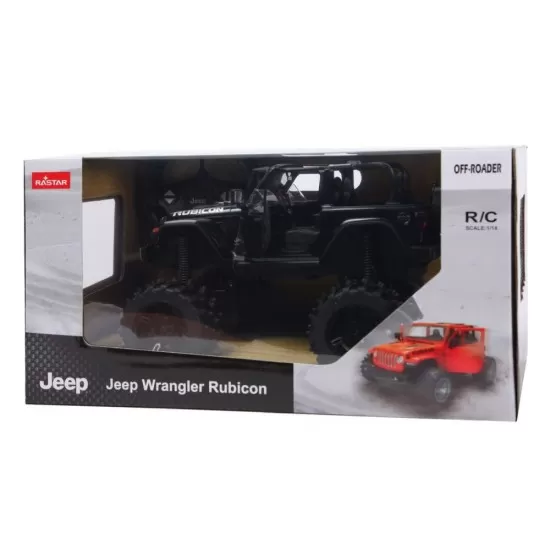 Masina cu telecomanda Jeep Wrangler JL negru cu scara 1:14 Masina cu telecomanda Jeep Wrangler JL negru cu scara 1:14