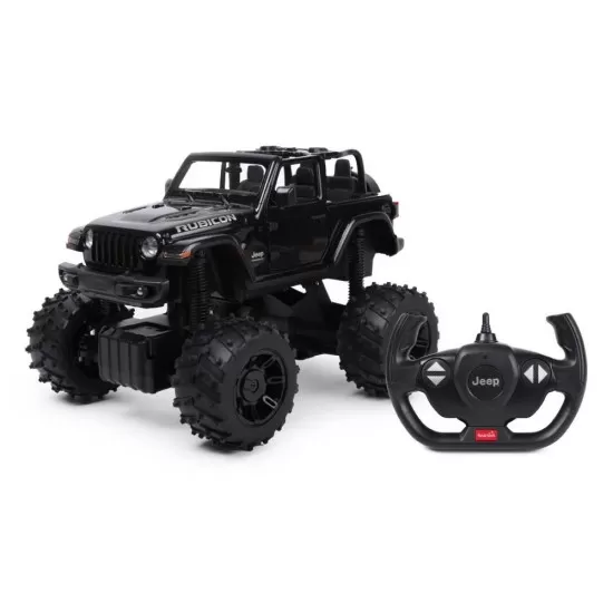 Masina cu telecomanda Jeep Wrangler JL negru cu scara 1:14 Masina cu telecomanda Jeep Wrangler JL negru cu scara 1:14