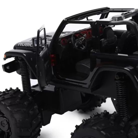 Masina cu telecomanda Jeep Wrangler JL negru cu scara 1:14 Masina cu telecomanda Jeep Wrangler JL negru cu scara 1:14