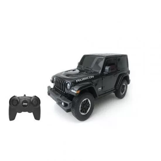 Masina cu telecomanda Jeep Wrangler JL negru scara 1:24 Masina cu telecomanda Jeep Wrangler JL negru scara 1:24