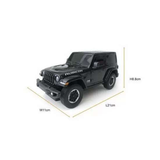 Masina cu telecomanda Jeep Wrangler JL negru scara 1:24 Masina cu telecomanda Jeep Wrangler JL negru scara 1:24