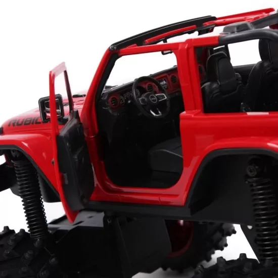 Masina cu telecomanda Jeep Wrangler JL rosu cu scara 1:14 Masina cu telecomanda Jeep Wrangler JL rosu cu scara 1:14