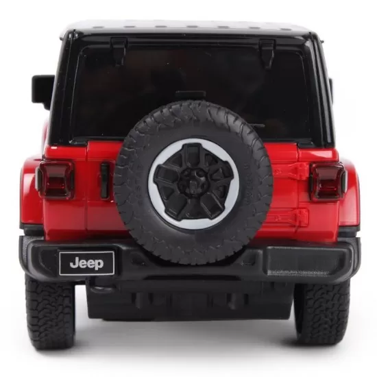 Masina cu telecomanda Jeep Wrangler JL rosu scara 1:24 Masina cu telecomanda Jeep Wrangler JL rosu scara 1:24