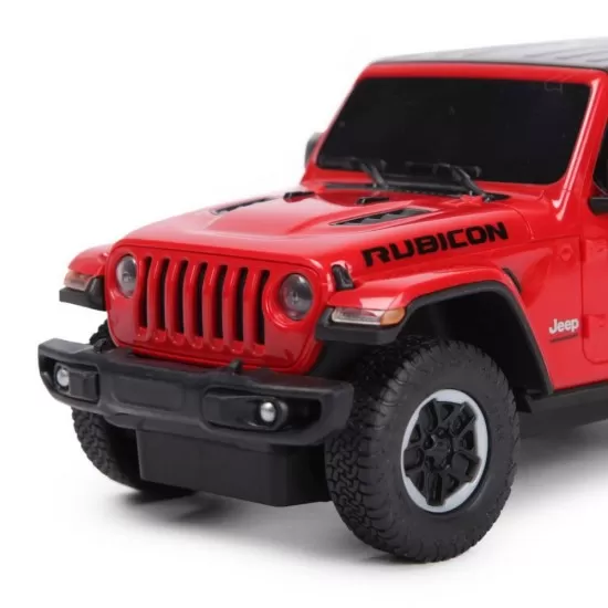 Masina cu telecomanda Jeep Wrangler JL rosu scara 1:24 Masina cu telecomanda Jeep Wrangler JL rosu scara 1:24