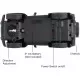 Masina cu telecomanda Jeep Wrangler Rubicon galben scara 1:24 Masina cu telecomanda Jeep Wrangler Rubicon galben scara 1:24