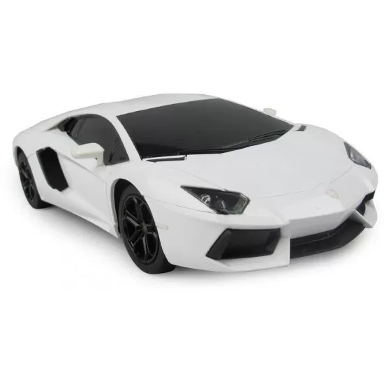 Masina cu telecomanda Lamborghini Aventador alb scara 1:24 Masina cu telecomanda Lamborghini Aventador alb scara 1:24