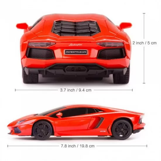 Masina cu telecomanda Lamborghini Aventador rosu scara 1:24 Masina cu telecomanda Lamborghini Aventador rosu scara 1:24