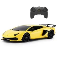 Masina cu telecomanda Lamborghini galben cu scara 1:24