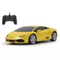 Masina cu telecomanda Lamborghini Huracan LP610-4 galben cu scara 1:24