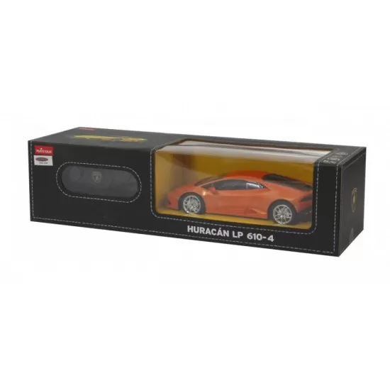 Masina cu telecomanda Lamborghini Huracan LP610-4 portocaliu scara 1:24