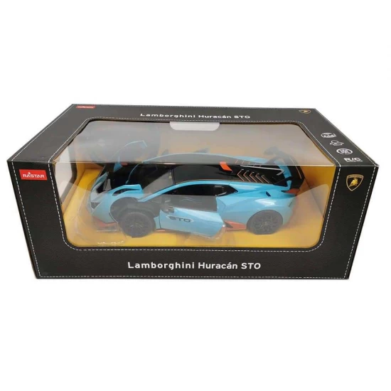 Masina cu telecomanda Lamborghini Huracan Sto albastru scara 1:14 Masina cu telecomanda Lamborghini Huracan Sto albastru scara 1:14